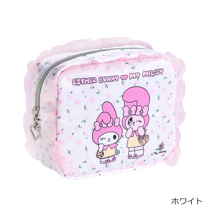 ESTHER BUNNY エスターバニー × マイメロディ フリルポーチ(ピンク