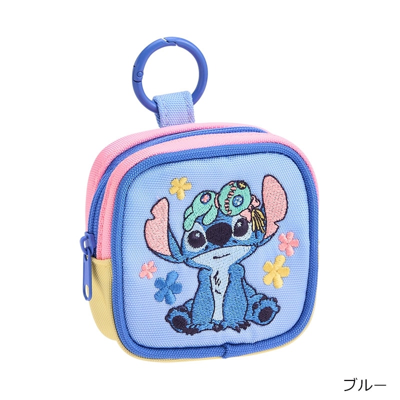 Disney(ディズニー) スティッチ カラビナ付きポーチ(ピンク): 通常