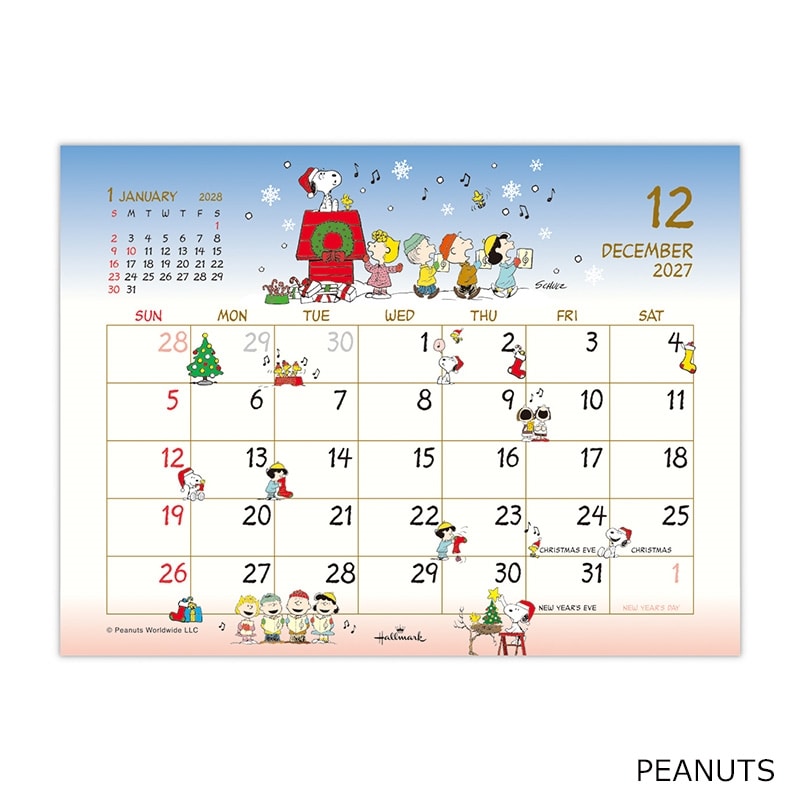 2027年1月始まり】スヌーピー PEANUTS デスクカレンダー(PEANUTS