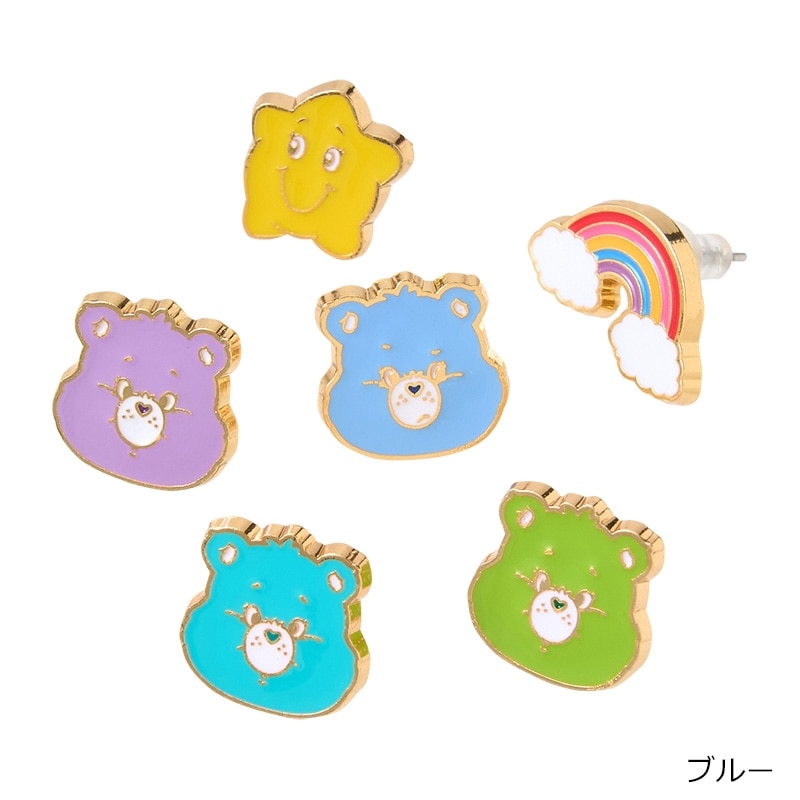 Care Bears ケアベア ピアス6個セット(ピンク): 通常| プラザ