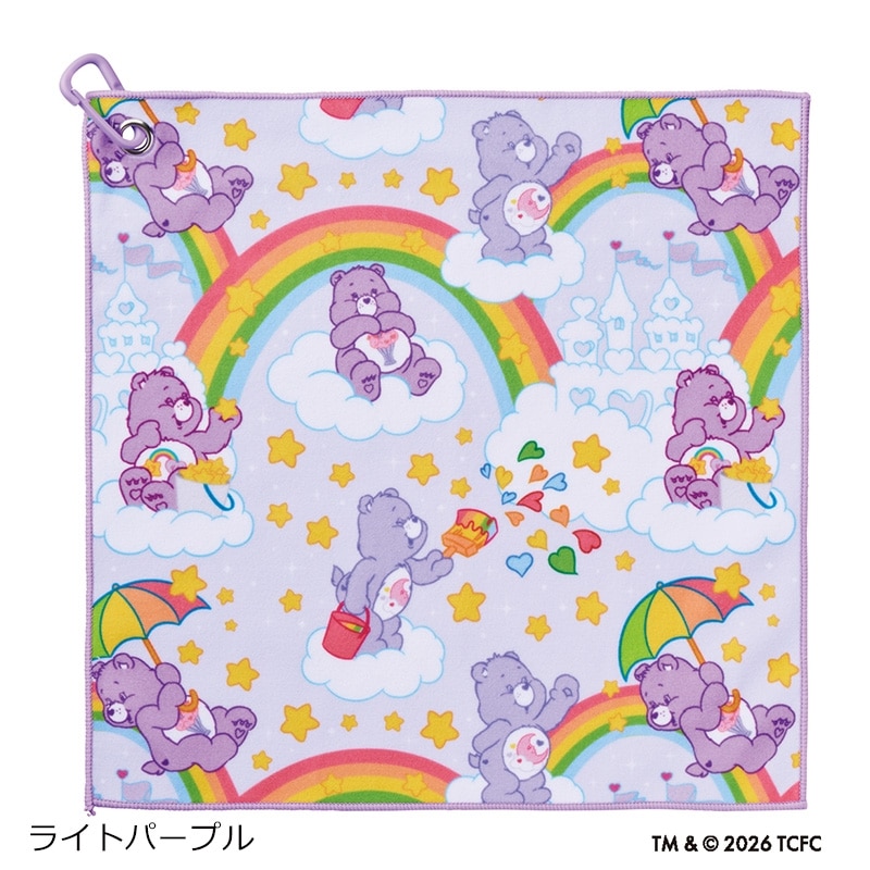 Care Bears ケアベア 全面プリント柄くっつきタオル パターン(オフ