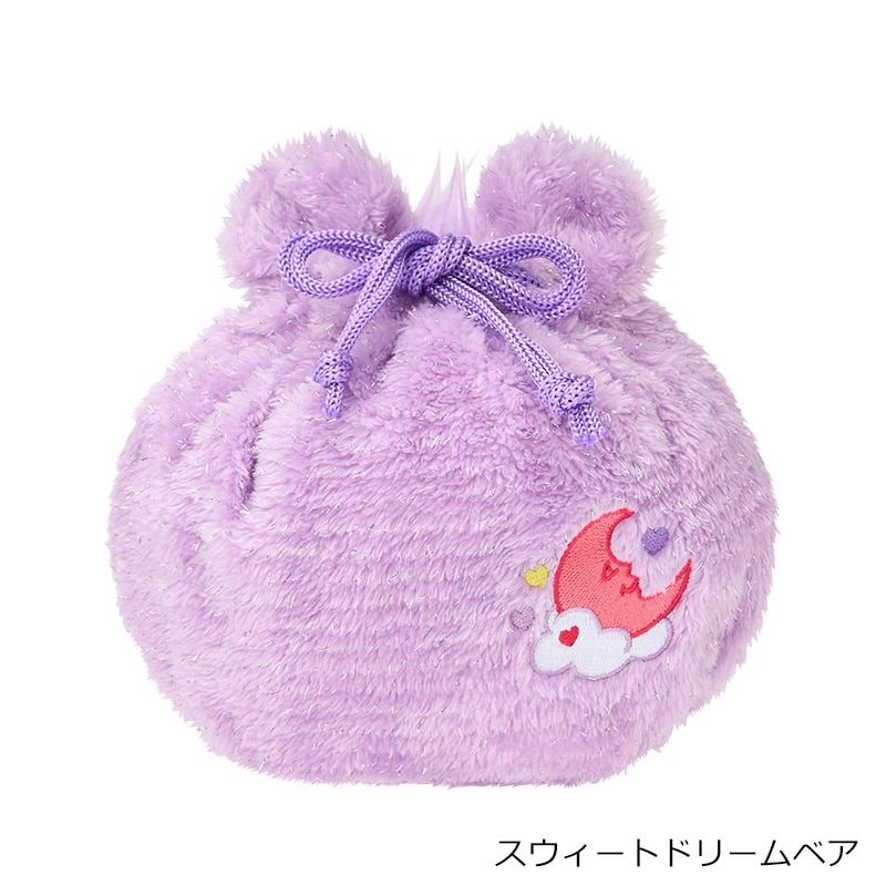 Care Bears ケアベア ラメ巾着(ラブアロットベア): 通常| プラザ