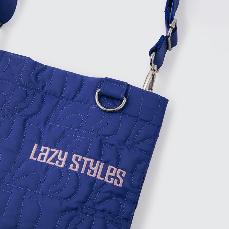 Lazy Styles レイジースタイルズ キルティングショルダートート ブルー