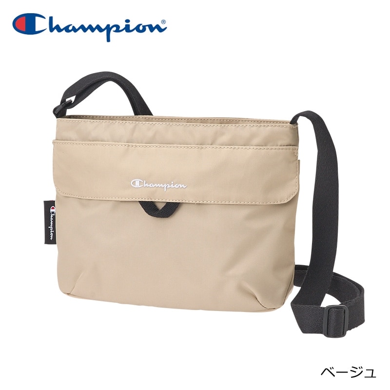 フラップ ショルダーバッグ  CCH Champion チャンピオン フラップショルダーバッグ(ブラック): 通常