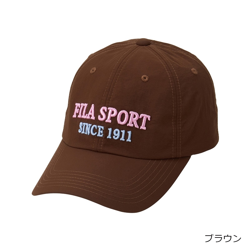 FILA フィラ ナイロンキャップ(チャコール): 通常| プラザオンラインストア