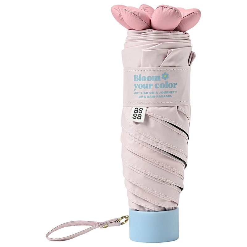 オバラソウ　お急ぎ1204040 assa Ohana Parasol お花パラソル 折りたたみ 遮光 日傘 プレーン