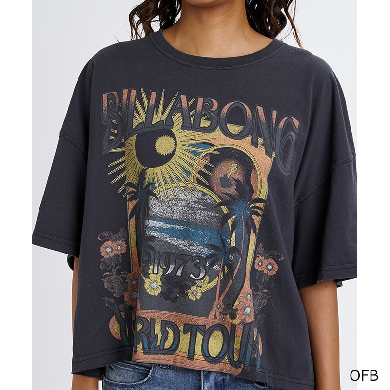 BILLABONG ビラボン ウィメンズ GRAPHIC WIDE LOOSE CROPPED Tシャツ