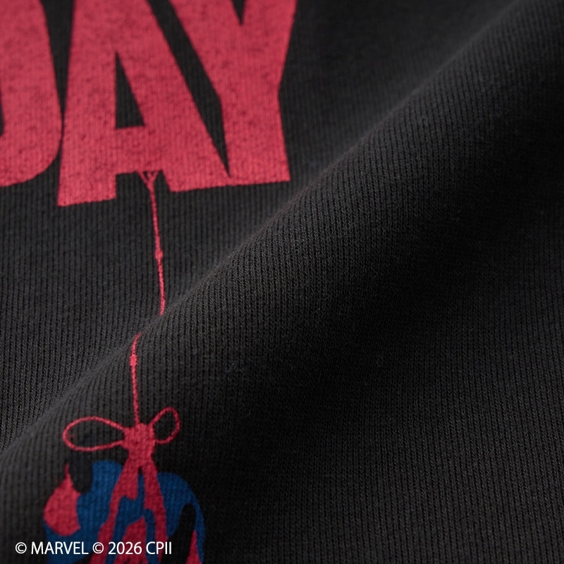 SPIDER-MAN スパイダーマン / Tシャツ スミクロ (ワイド)(スミクロ
