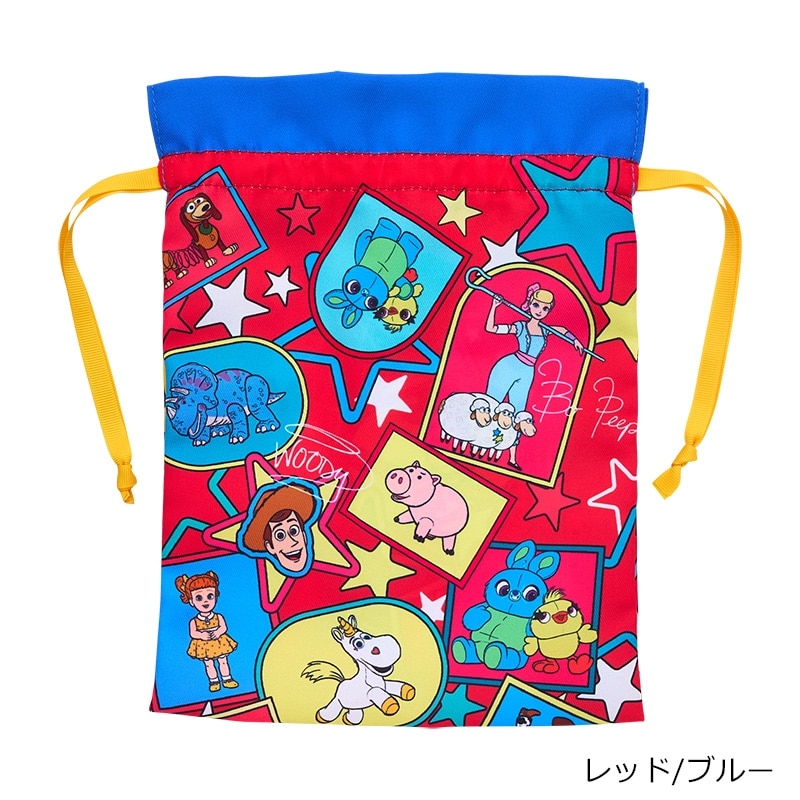 TOY STORY トイ・ストーリー 巾着(ピンク/グリーン): 通常| プラザ