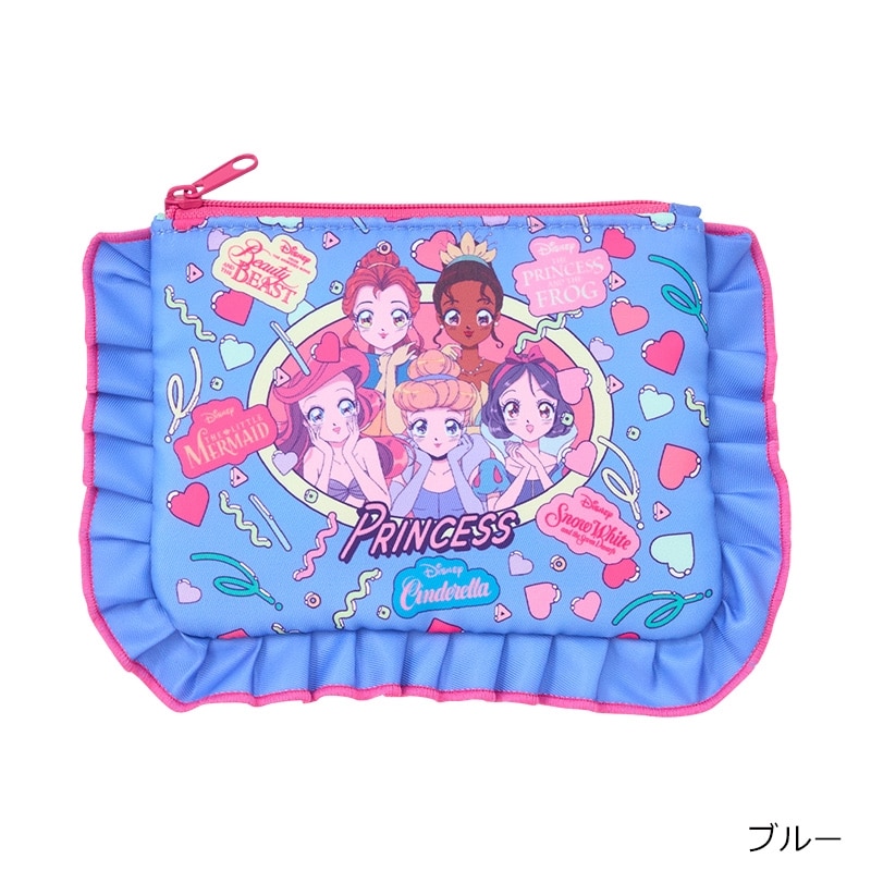 Disney(ディズニー) ディズニープリンセス フリルポーチ(ピンク): 通常