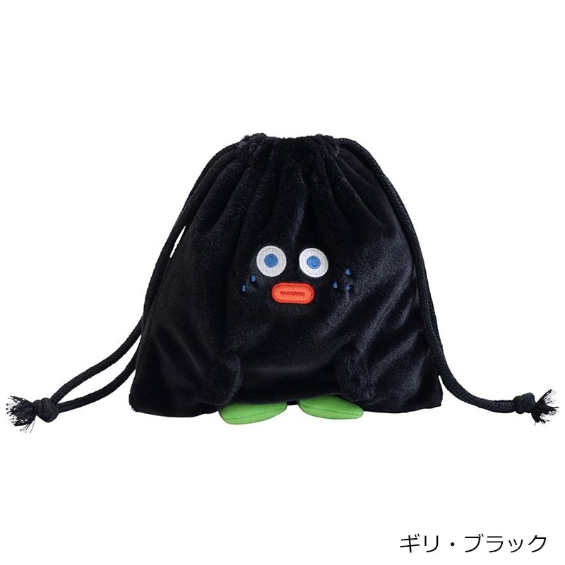 Brunch Brother ブランチブラザー 巾着ポーチ(オニ・ホワイト