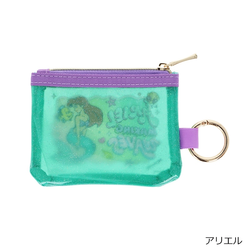 Disney(ディズニー) ディズニープリンセス カラビナ付きラメミニポーチ