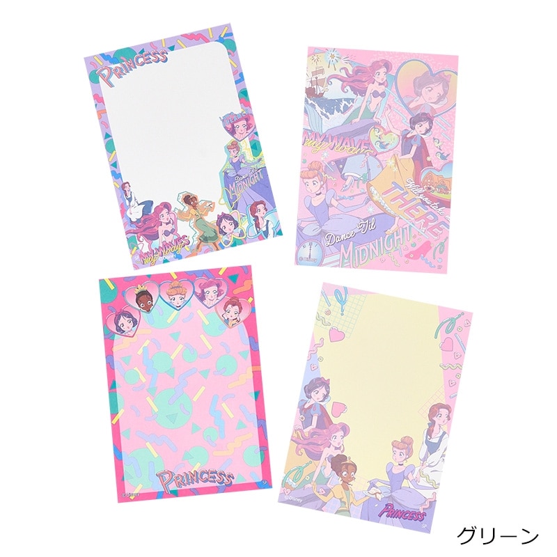 ディズニープリンセス マンガスクエアメモ マンガレターパッド 新品未開封 Disney(ディズニー) ディズニープリンセス レターパッド(ホワイト