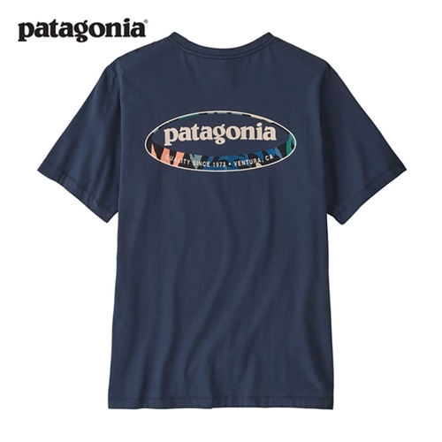 Patagonia パタゴニア メンズ・'95 オーバル・ロゴ・Tシャツ(New Navy