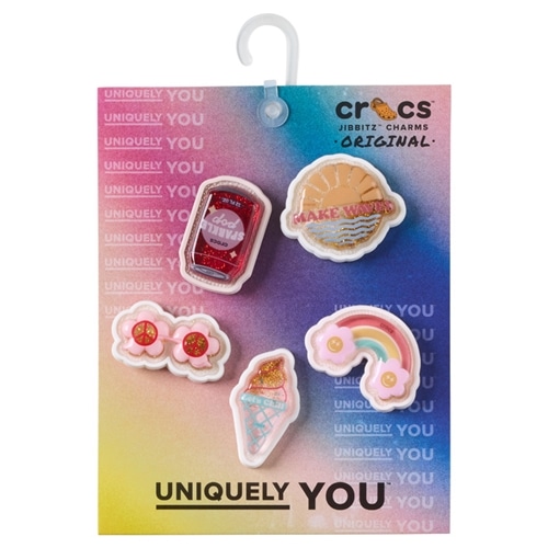 クロックスシビッツ crocs クロックス ジビッツ 5個セット(SQUISH FILLED SUMMER): 通常