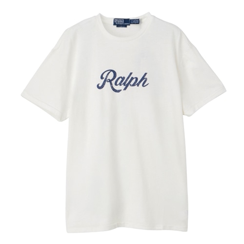 大人も着やすいシンプルファッション RALPH POLO LAUREN ロゴTシャツ(ホワイト ローレン ラルフ ポロ トップス