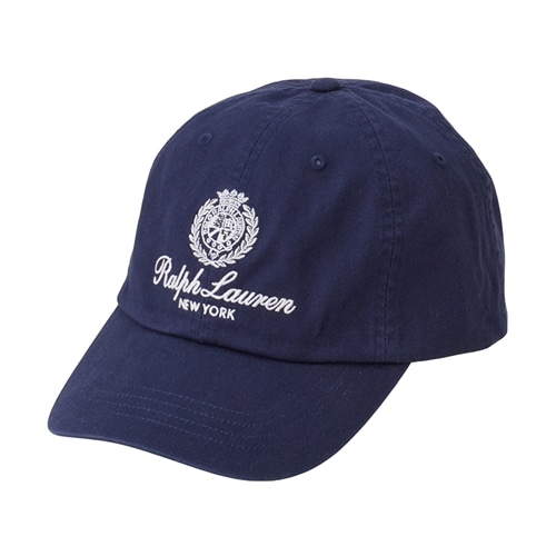 新品タグ付 ポロラルフローレン キャップ ネイビー ロゴ刺繍 POLO RALPH LAUREN（ポロ・ラルフローレン） キャップ 帽子 ロゴエン