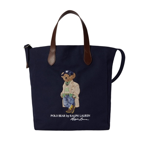 本日限定値引きPolo Ralph Lauren キャンバストートバッグネイビー POLO RALPH LAUREN ポロ ラルフ ローレン キャンバス ショッパー