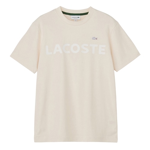LACOSTE ラコステ ヘビーウェイトブランドネームロゴTシャツ(ホワイト