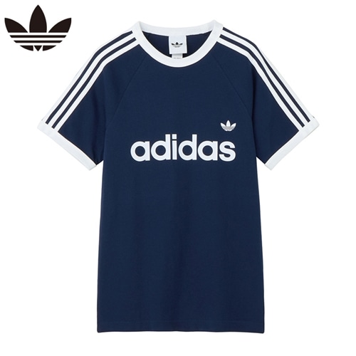 adidas アディダス スリーストライプス スリム リンガー Tシャツ