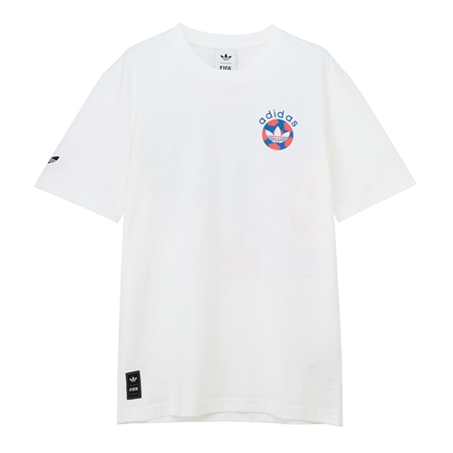 adidas アディダス バッグTシャツ ホワイト Mサイズ(ホワイト): 通常