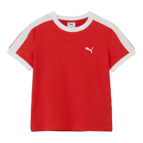 PUMA プーマ スリムTシャツ レッド Lサイズ(レッド): 通常| プラザ
