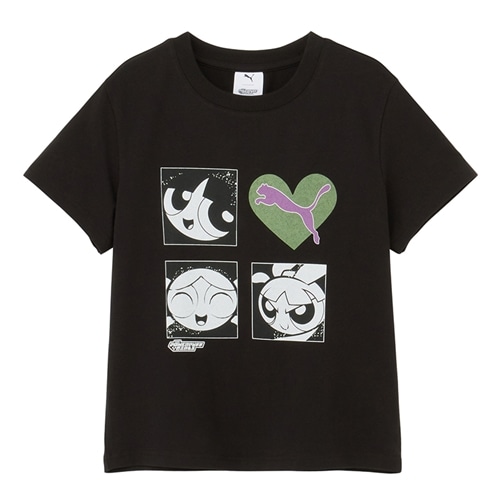 パワーパフガールズ プリント Tシャツ アニメT マンガ 6L PUMA プーマ THE POWERPUFF GIRLS パワーパフ ガールズ コミック 半袖