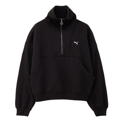 PUMA プーマ ニットハーフジップ ウィメンズ(ブラック): 通常| プラザ