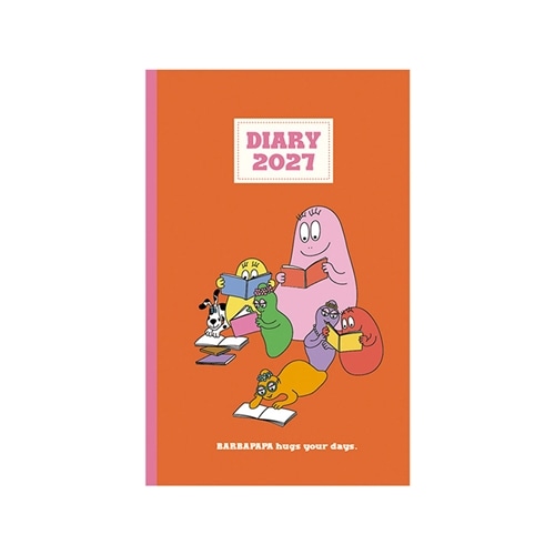 2026年12月始まり】BARBAPAPA バーバパパ A5 マンスリー スリムノート