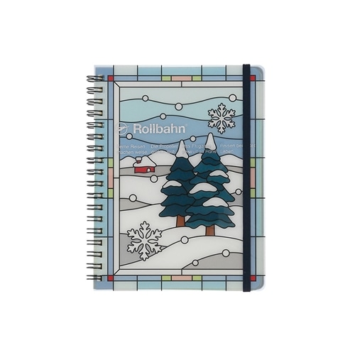 ロルバーン ポケット付きメモL ステンドグラス(ツリー): 通常| プラザ