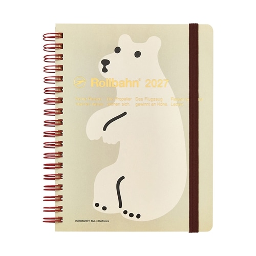 2026年10月始まり】ロルバーン ダイアリー WARMGREY TAIL L(ホワイト