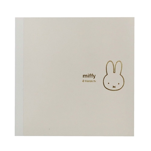 ミッフィー Miffy スクエアメモ(アイボリー): 通常| プラザオンライン