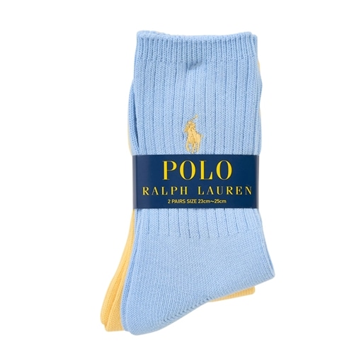 POLO RALPH LAUREN ポロ ラルフ ローレン リブハイソックス 2足