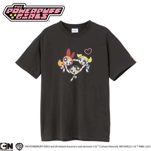 The Powerpuff Girls Box Logo Tシャツ 海外限定 公式 THE POWERPUFF GIRLS パワーパフ ガールズ Tシャツ スミクロ