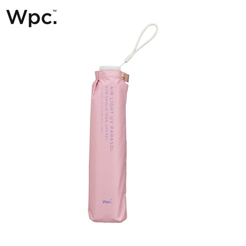 Wpc. 折りたたみ傘 軽量 ソリッド 遮光 日傘(ピンク): 通常| プラザ