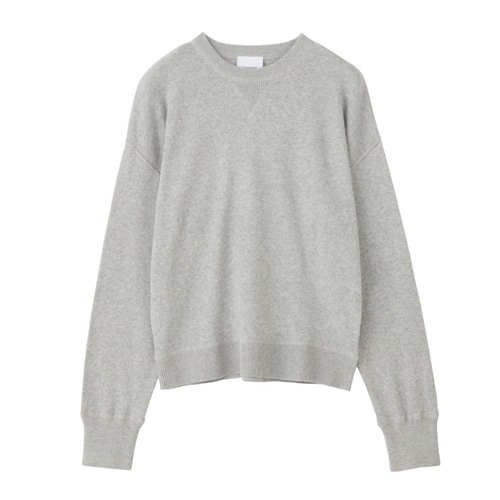 Something サムシング コットンニット ロングTシャツ(グレー