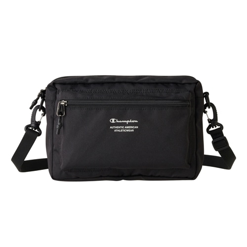 Champion チャンピオン ロゴポリ ショルダーバッグヨコ(ブラック