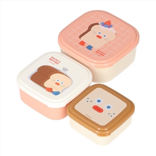 Brunch Brother ブランチブラザー ランチボックス 3個セット(トースト