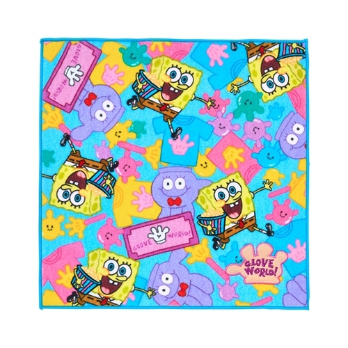 SpongeBob SquarePants スポンジ・ボブ 刺繍ミニタオル GLOVE WORLD