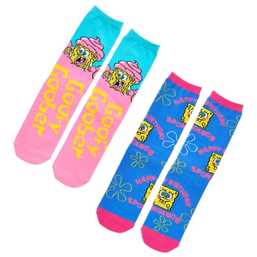SpongeBob SquarePants スポンジ・ボブ ソックス2足セット ICE
