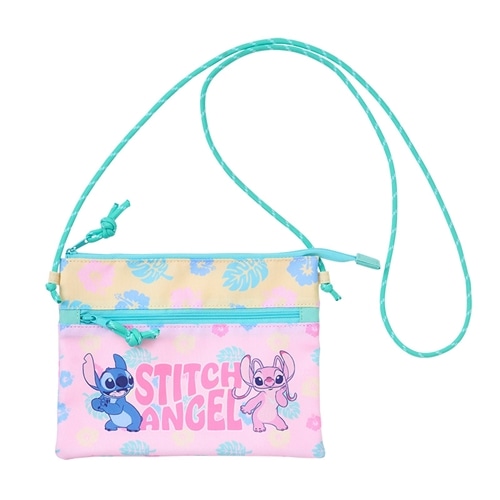Disney(ディズニー) スティッチ ショルダー付きポーチ(ピンク): 通常
