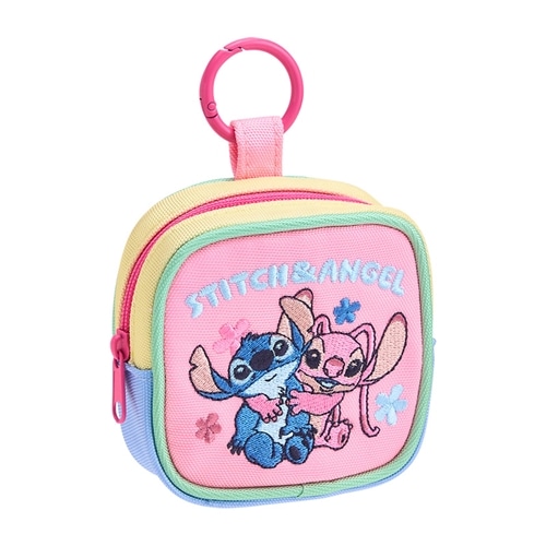 Disney(ディズニー) スティッチ カラビナ付きポーチ(ピンク): 通常