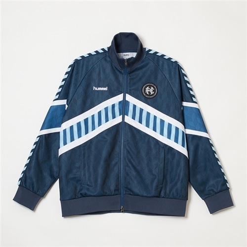 hummel ネイビー ストライプジャケットとパンツセット hummel ヒュンメル H.FC トラックジャケット(ネイビー): 通常| プラザ