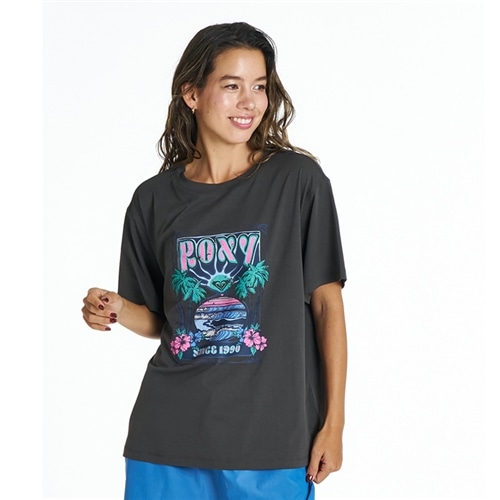 ROXY ロキシー SUNSETTER TEE ラッシュTシャツ(ブラック): 通常 ROXY ロキシー SUNSETTER TEE ラッシュTシャツ(ブラック): 通常