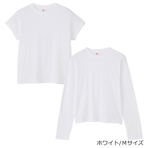 Hanes ヘインズ 2P クルーネックショートスリーブ・ロング