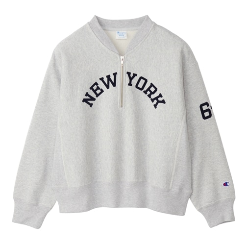 Champion チャンピオン ハーフジップスウェット(グレー): 通常