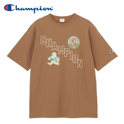 Champion チャンピオン プリントTシャツ(ブラック): 通常| プラザ