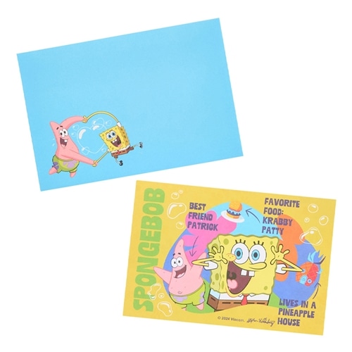 SpongeBob SquarePants スポンジ・ボブ ミニレターセット(ブルー
