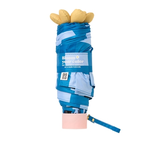 assa Ohana Parasol お花パラソル 折りたたみ 遮光 日傘(チェック