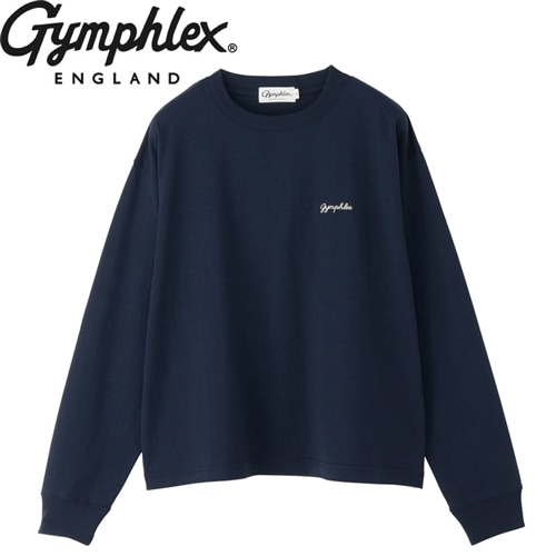 Gymphlex ジムフレックス クルーネックロングスリーブTシャツ(サックス 